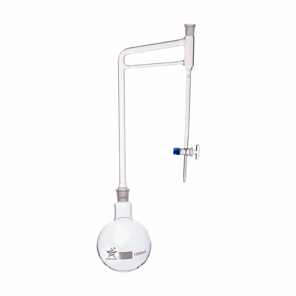 Glass extraction apparatus for separating compounds in organic chemistry lab