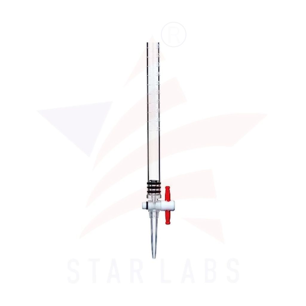 Graduated burette for liquid dispensing in lab