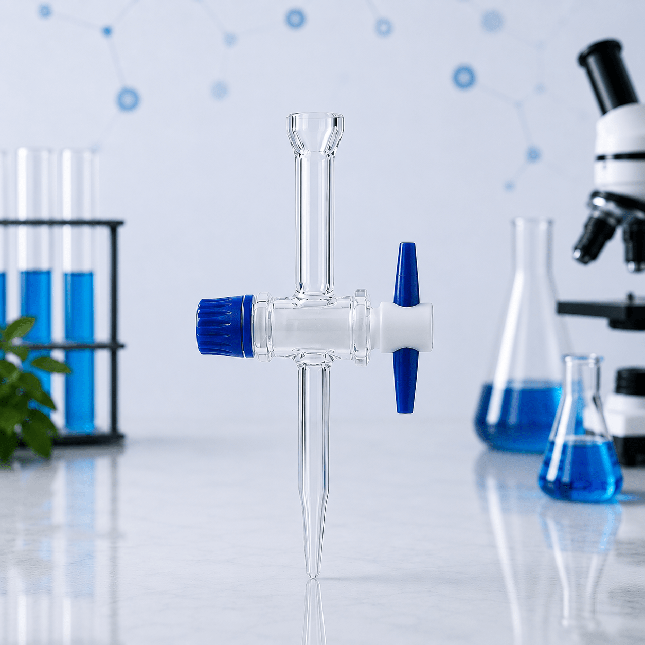 PTFE Key Stopcock for Burette