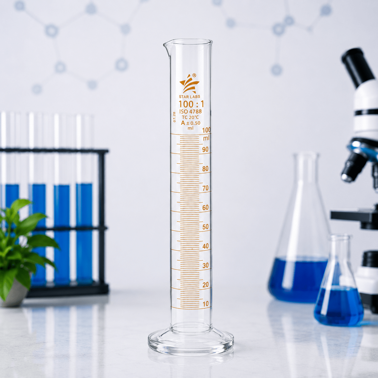 Measuring Cylinders with Round Base
