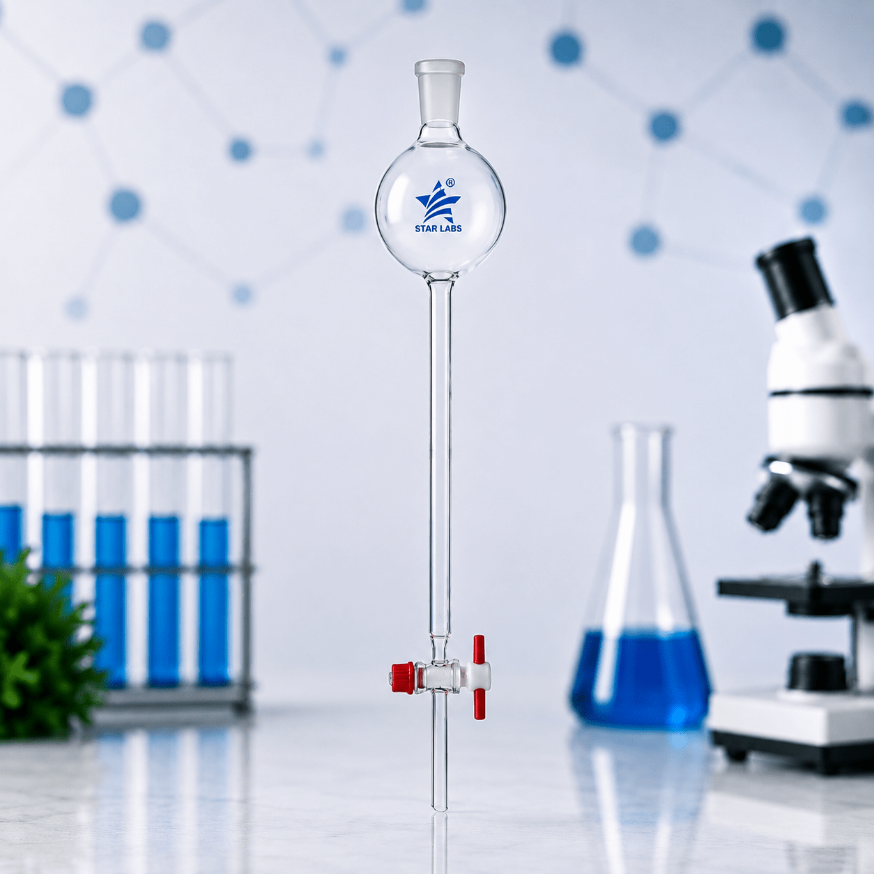 Lab Chromatography Columns with Reservoir