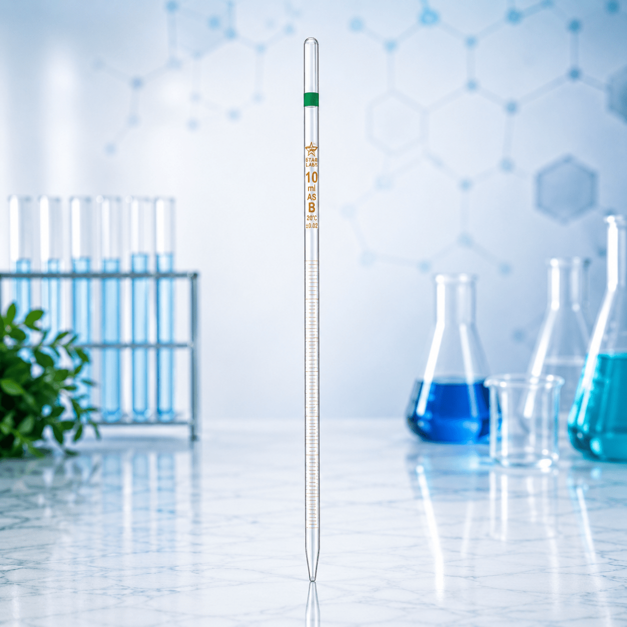 Graduated Pipette Type 1 (Mohr), Class AS