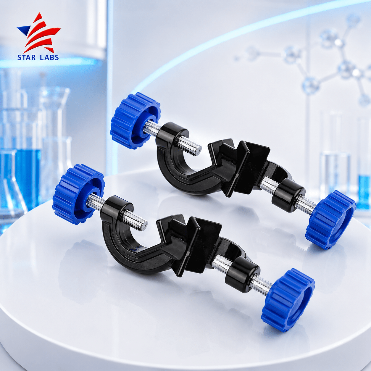 2-Pack Adjustable Boss Head Clamp Holder Burettes