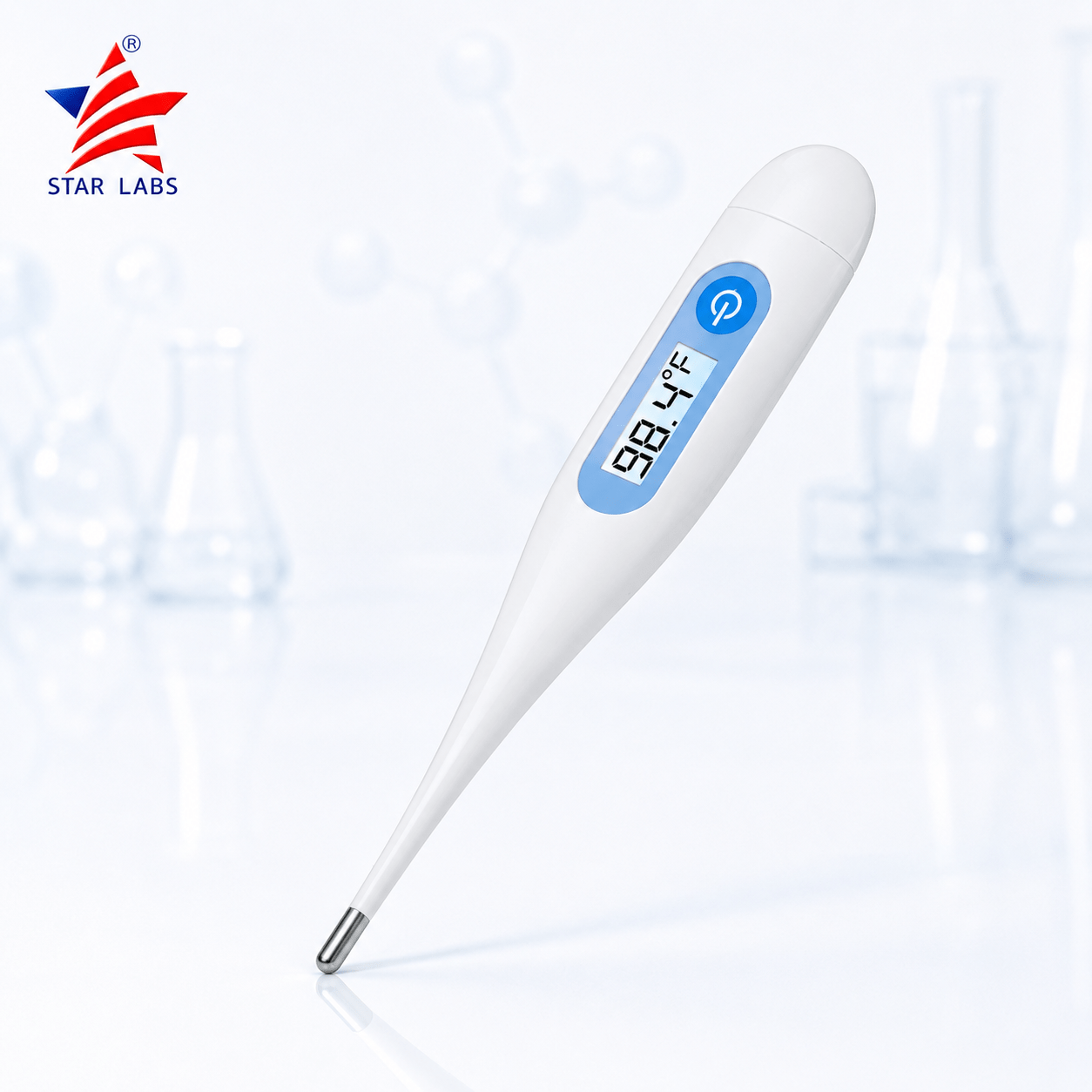 AccuSure MT-32 Mercury-Free Digital Thermometers With Transparent Storage Case