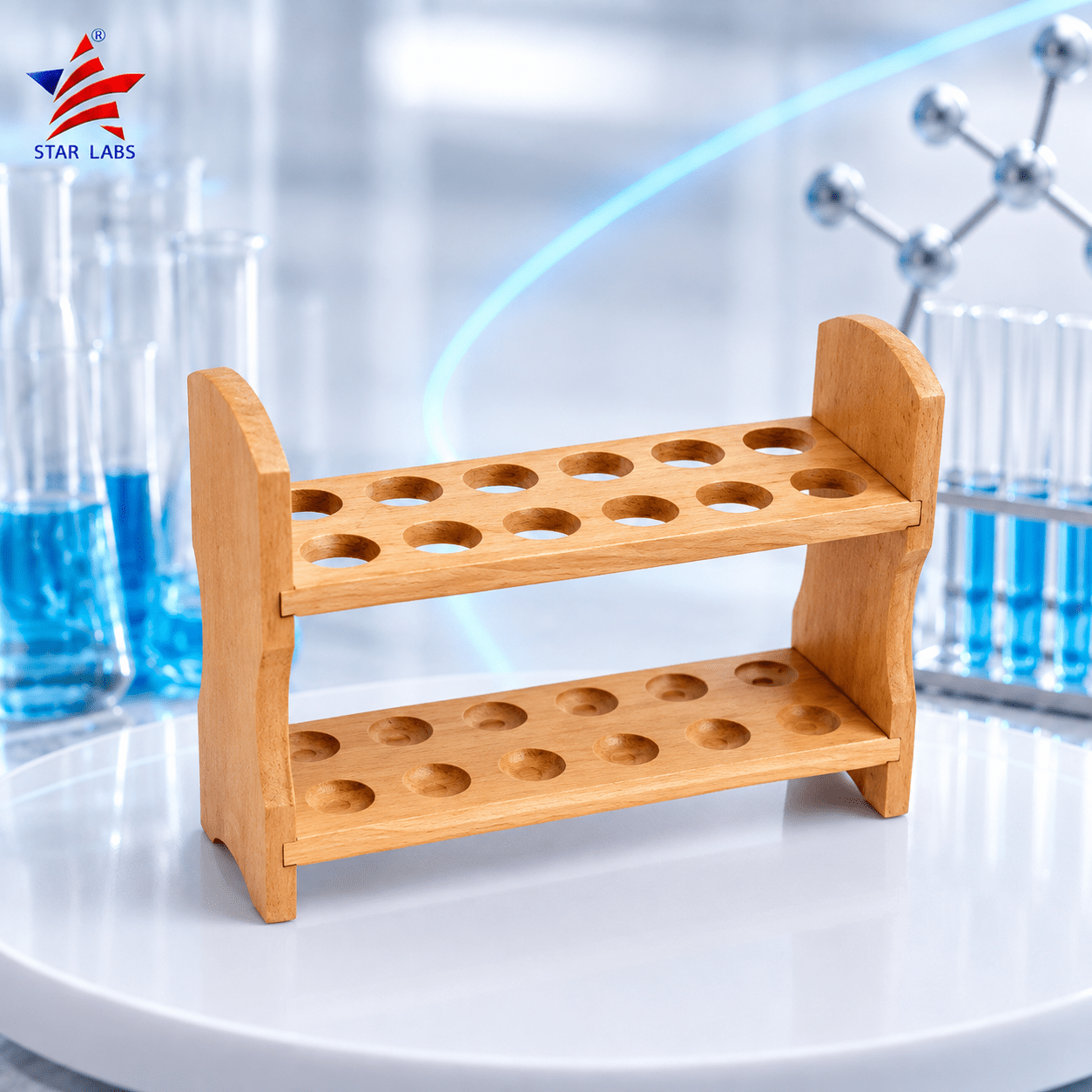 Test Tube Stands Wooden