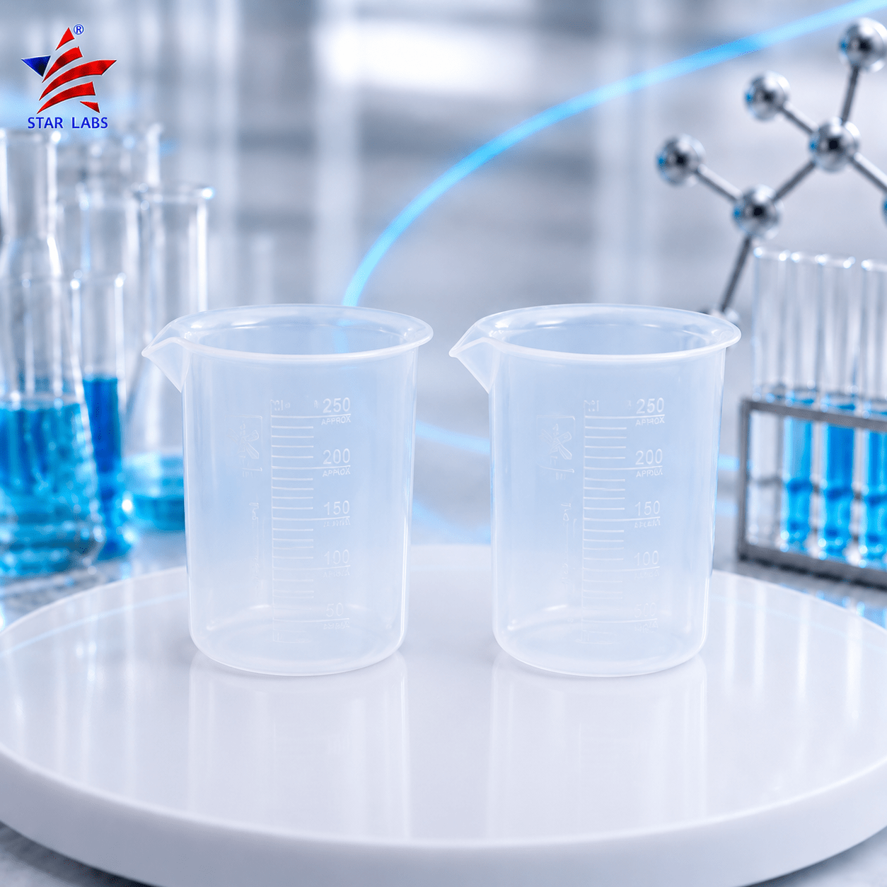 Plastic Beakers, 250ml