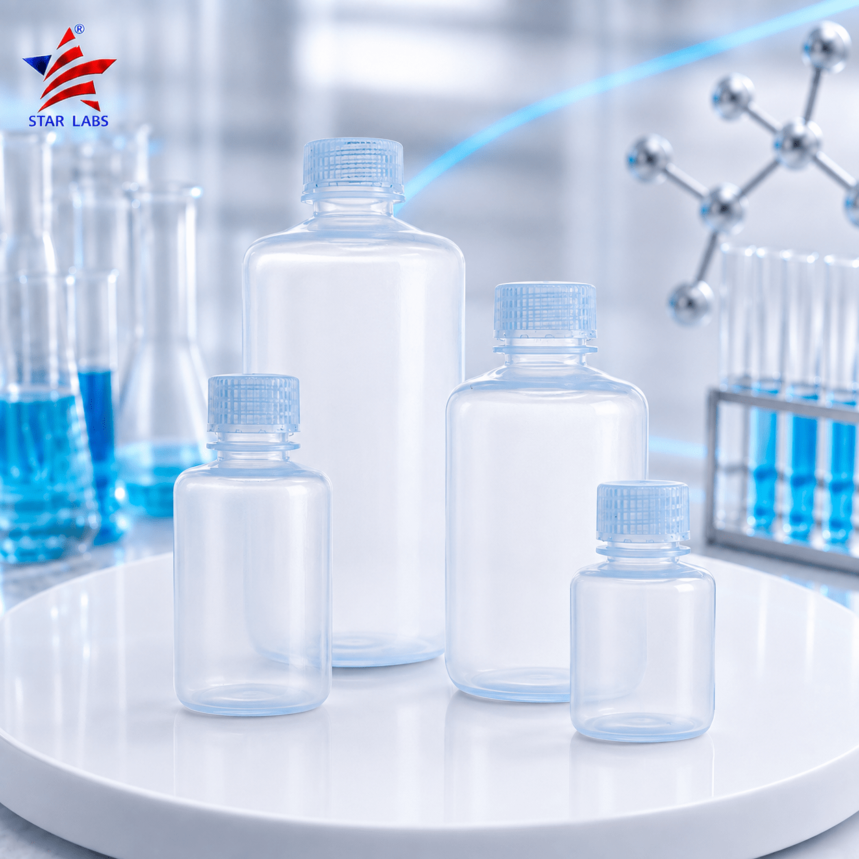 Plastic Reagent Bottles Narrow Mouth