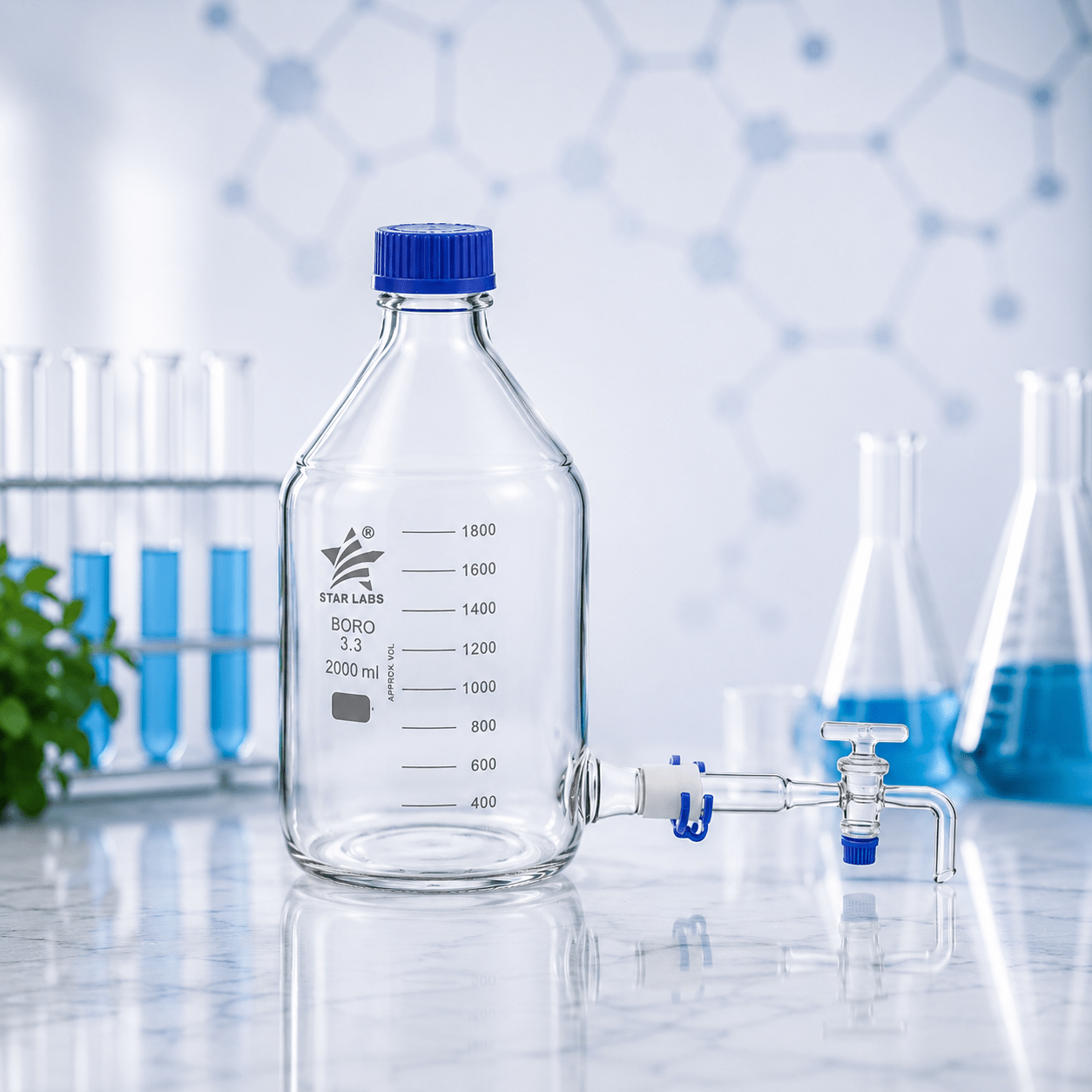 Bottle Aspirator with GL 45 Cap